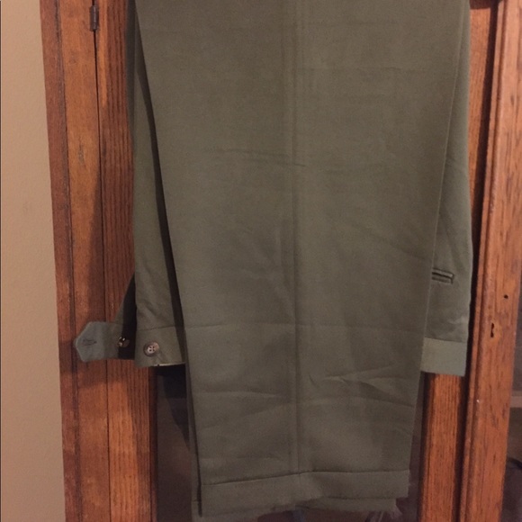 Slate dark green men’s slacks - Picture 2 of 8